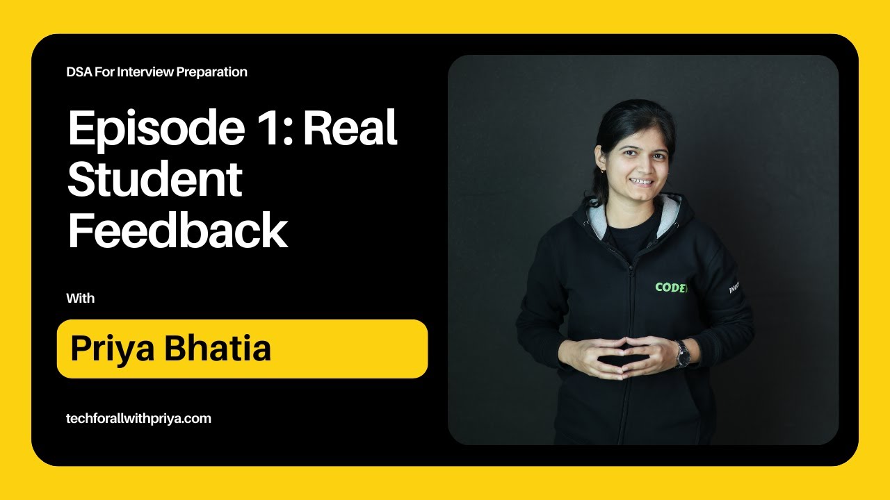 Episode 1: DSA Live Sessions Transformed My Problem-Solving Skills