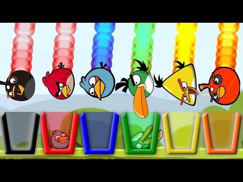Angry Birds Drink Water 2 - TAKE RAINBOW WATER FOR ALL DIFFERENT ANGRY BIRDS!