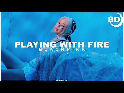 [8D] BLACKPINK - PLAYING WITH FIRE | BASS BOOSTED CONCERT EFFECT 8D | USE HEADPHONES 🎧