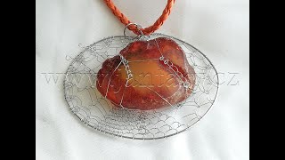 Náhrdelník z ukrajinského jantaru PU-54