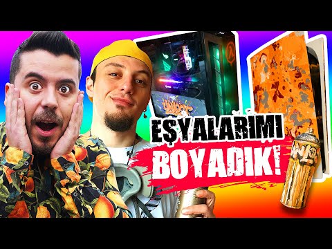 BİLGİSAYAR PS5 ARABA VE EŞYALARIMI BOYADIM ! 🌈 UNLOST