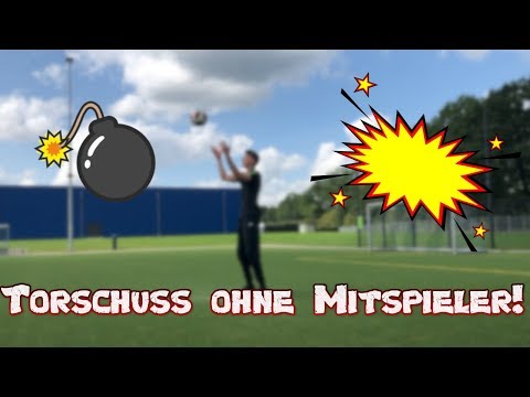 Torschuss trainieren ohne einen Mitspieler ! | So schießt DU mehr Tore 🔥
