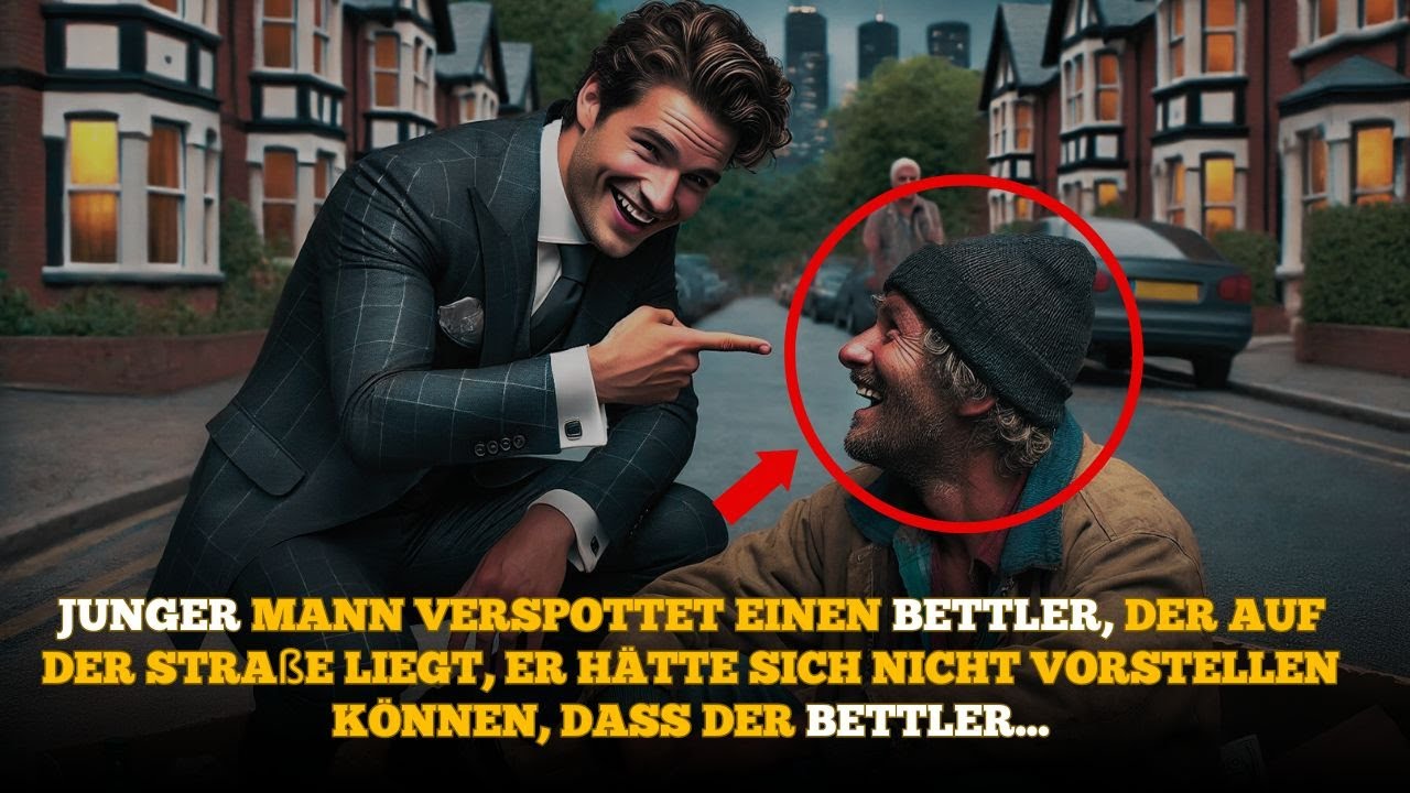 JUNGE verspottet Obdachlosen auf der Straße, ohne zu wissen, wer er wirklich ist ...