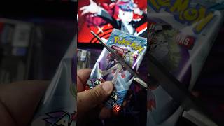 Eu cortei um pacotinho de Pokémon no meio 😢  #pokemon #tcg  #booster