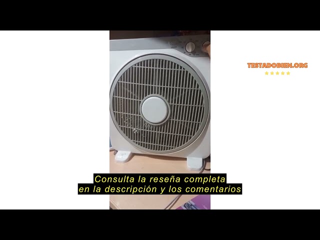 Vídeo relacionado con Orbegozo BF 0140 - Ventilador Box Fan con 3 velocidades de ventilación, difusor rotativo, función temporizador de 2 horas, tamaño aspas 40 cm, 60 W, Blanco