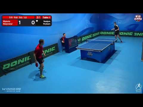 20:00 Mykola Halynskyi 3-1 Vadym Hryban West 3 WIN CUP 23.11.2022 | TABLE TENNIS WINCUP