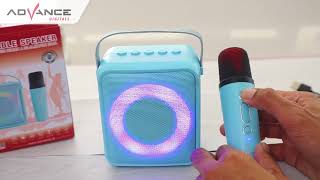 Download lagu Speaker Mini Karaoke V5 Portable dengan Bluetooth mp3