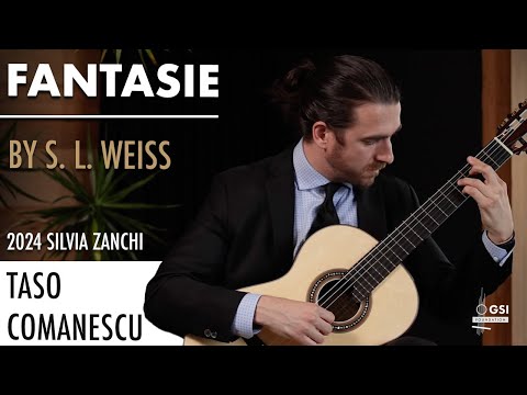 Taso Comanescu performs "Fantasie" by Sylvius Leopold Weiss on a 2024 Silvia Zanchi classical guitar