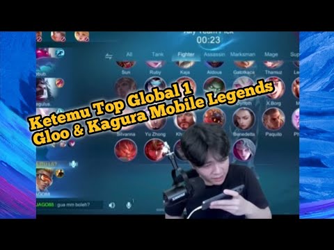 Momen Ketemu Top Global 1 Gloo & Kagura, Skill Tingkat Global🔥🔥 #mobolelegend 