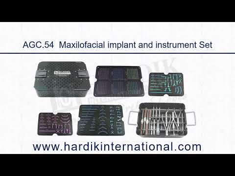 Maxillofacial implant and instrument Set