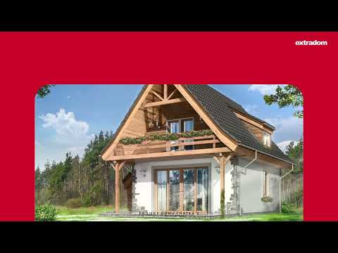 Projekt domu Chatka 2: dom z poddaszem od Extradom.pl
