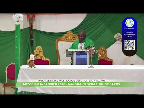 Messe de 6h15 du 14 janvier 2026 en direct de la paroisse Divine miséricorde des 2 Plateaux-Adjamé