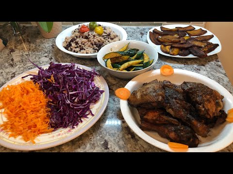 How to make Jerk Chicken and peas and rice. #My version