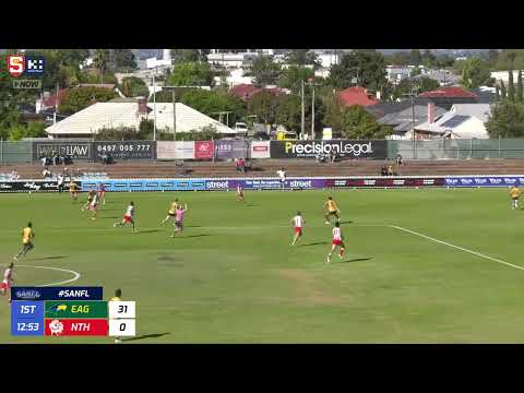 Rd 2 Hostplus SANFL Snapshot - Eagles' Luke Beecken streaks through for goal