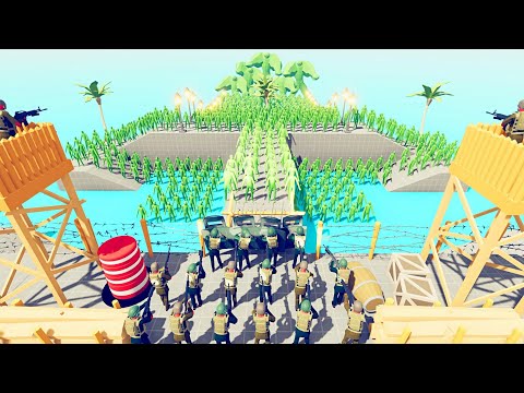 Zombie 100 Units vs Army - Totally Accurate Battle Simulator TABS