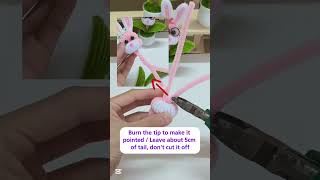 FuzzyTwist Easy DIY Rabbit Sunflower Pot | Pipe Cleaner Flower Pot | Chenille Stem Craft Ideas