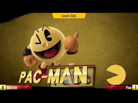 Hole Lota Games S5 B1 - Rooster (Mario) Vs Pow (Pac-Man,Wii Fit) SSB4 Losers round 4
