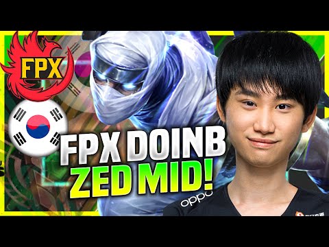 DOINB IS SO GOOD WITH ZED! - FPX Doinb Plays Zed Mid vs Nocturne! | KR SoloQ Patch 10.22