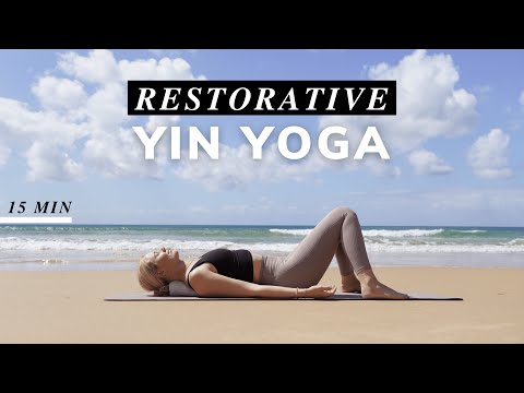 15 Min Restorative Yin Yoga | sanfte Yoga Praxis für tiefe & schnelle Erholung