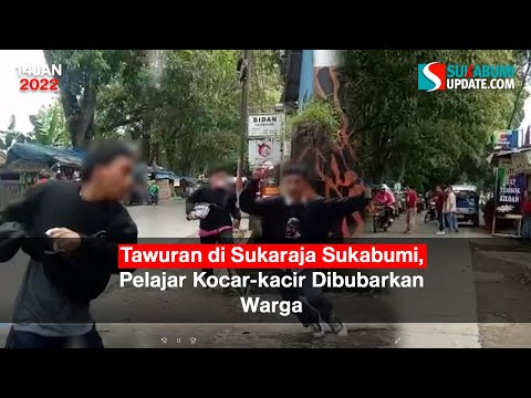 Tawuran di Sukaraja Sukabumi, Pelajar Kocar-kacir Dibubarkan Warga