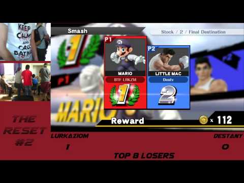 Lurkaziom (Mario) vs Destany (Little Mac, Meta Knight) - Losers Top 8 - TheReset #2