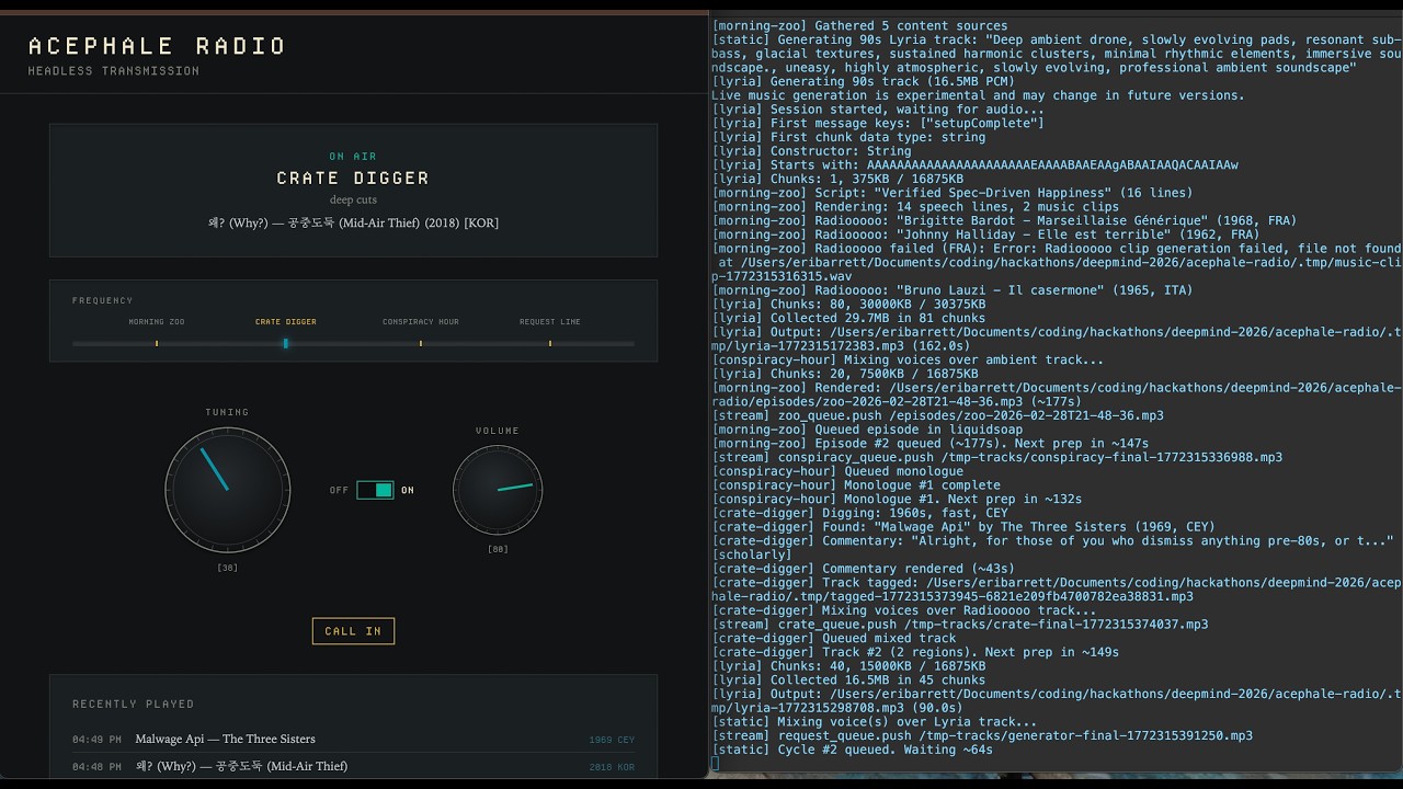 Acephale Radio project preview