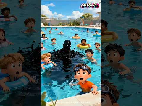 Kenapa Kolam Renang Bisa Jadi Hitam! #shorts #animasi #kartunlucu #kartun #funny #comedy