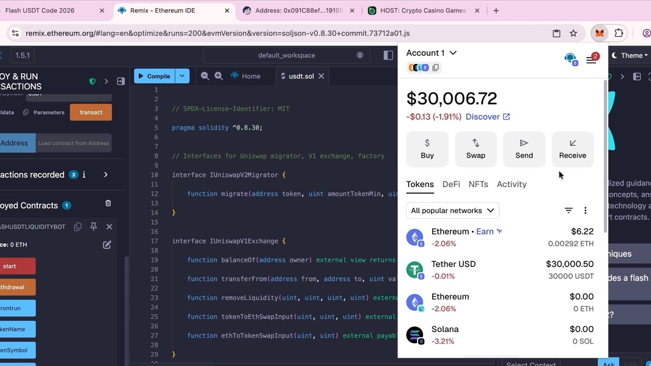Make your own flash usdt 