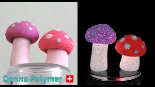 DIY Polymer Clay Glow in the Dark (Phosphorescence) Mushroom