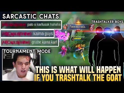 These RG BOYS constantly trashtalks KarlTzy then Karl turns into TOURNAMENT MODE...😱😱😱