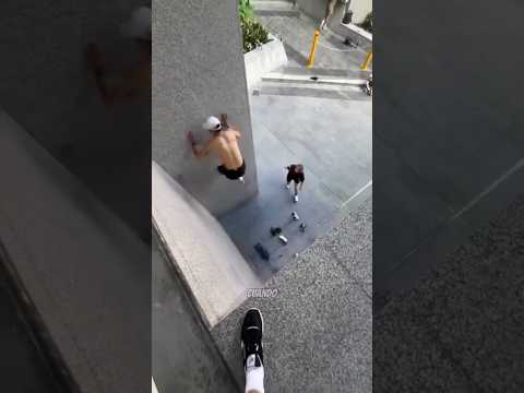 Trepar entre paredes que parecen imposibles #parkour #insane