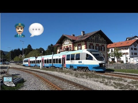 Urig Bayrische Ansage vom BOB Triebfahrzeugführer über den Tegernsee