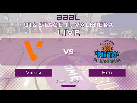 KK Viimsi 2010 vs KK Hito/Johvi Spordikool 2010 | BBBL Boys U16 | Stage II