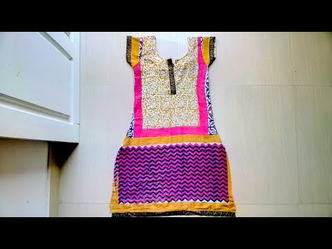 Front open churidar cutting and stitching  easy method Video