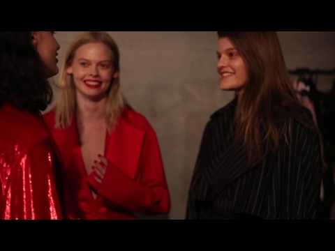 Michael Lo Sordo backstage MBFWA