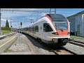 SBB Train Arriving At Le Brassus