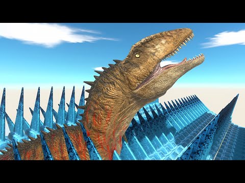 Jump Over Giant Grinder - Animal Revolt Battle Simulator