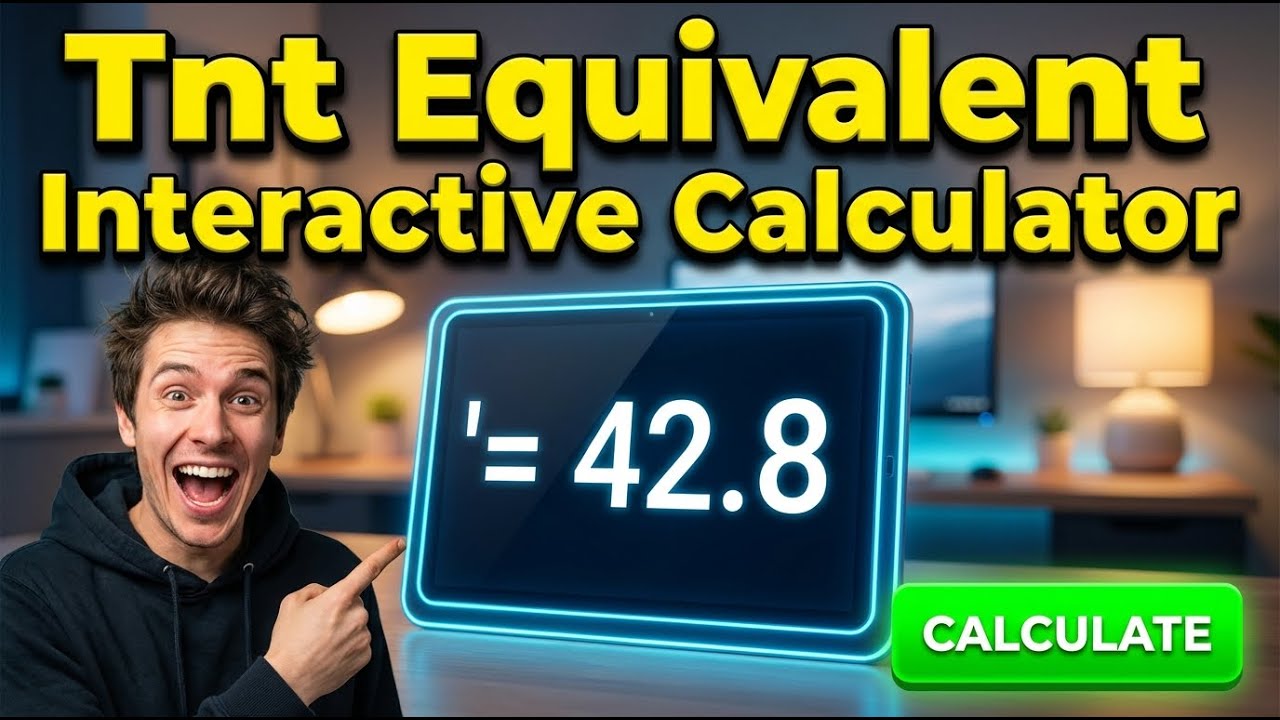 Tnt Equivalent Interactive Calculator