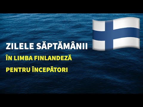 Învață limba finlandeză: Zilele săptămânii - Cuvinte și fraze pentru începători