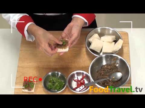 [Thai Food] shrimp bread (Ka Nom Pang Na Goong)