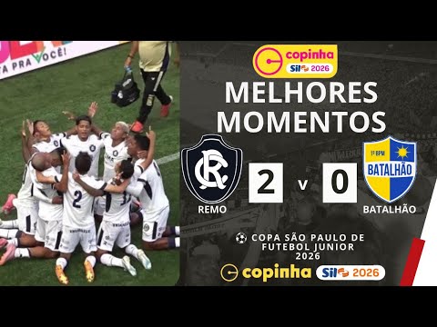 Remo vs Batalhão | Melhores Momentos | 1ª Rodada | Copinha 2026