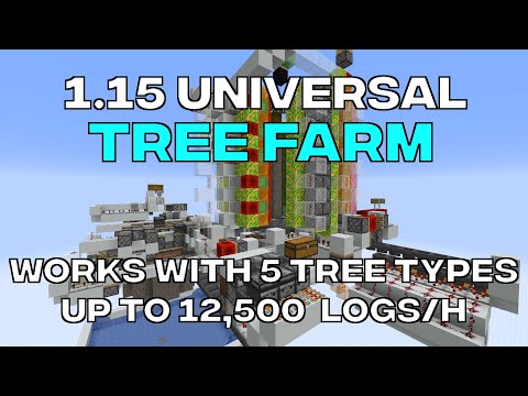 Universal Tree Farm - ilmango — Minecraft farm tutorial thumbnail