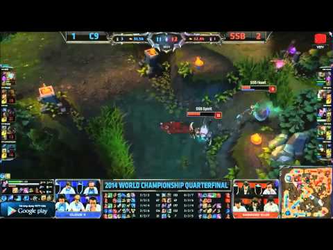 LMHT [04-10-2014] SSB vs C9 - Chung Kết Thế Giới Mùa 4 - Tứ Kết 2 - Trận 4