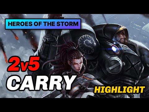 Heroes Of The Storm: Raynor + Rehgar 2v4