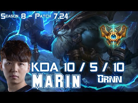 MaRin ORNN vs YASUO Top - Patch 7.24 KR Ranked