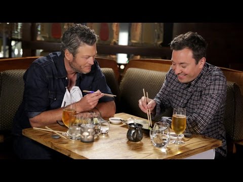Watch Blake Shelton Try Sushi for the First Time With Jimmy Fallon