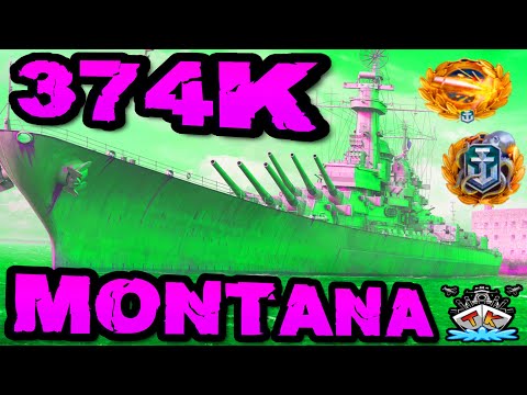 Montana drückt 374K DMG *AMERICA F..CK YEAH* im "300K Club" ⚓️ in World of Warships 🚢
