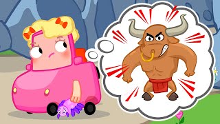 As aventuras na caverna da Família Wheelzy! Desenhos animados de carros em português