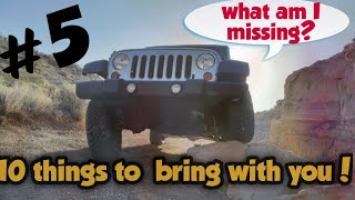 Top 10 Off-Road Essentials everyone should have: Jeeping for Beginners