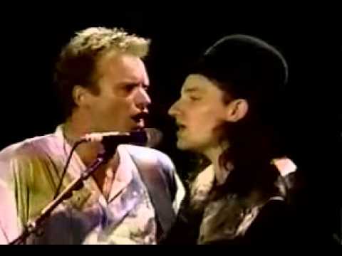 The Police with Bono 1986-06-15 Conspiracy of Hope, Giants Stadium New Jersey - Invisible Sun